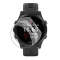 Hydrogel screen protectors for Garmin Forerunner 945 LTE smart watch, pack of six, showing application on watch face.