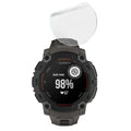 Black hydrogel screen protectors for Garmin Instinct E 40mm watch, pack of 6, designed to protect the watch screen.