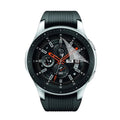 Hydrogel screen protectors for Samsung Galaxy Watch 46mm from That Watch Shop, pack of 4, showing the transparent protectors on the watch face.