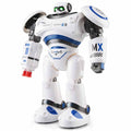 Dealonlinenz intelligent RC police robot with light, sound, and full control, featuring combat defender design and remote control functionality