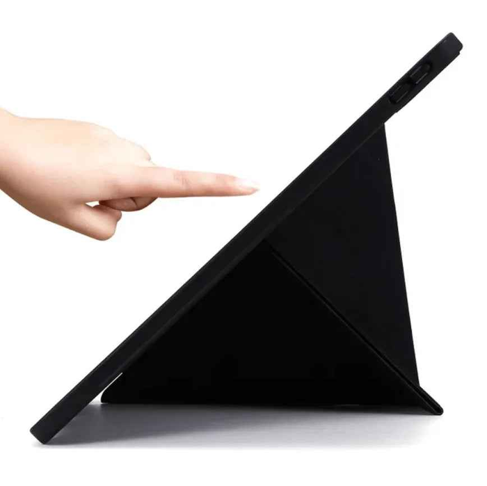 Techplus iPad Pro 11 2nd Gen (2020) Smart Case showing ultra-slim trifold protective cover with foldable front flap.