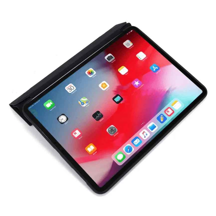 Techplus iPad Pro 11 4th Gen smart case, ultra-slim trifold protective cover with precise cutouts and durable design.