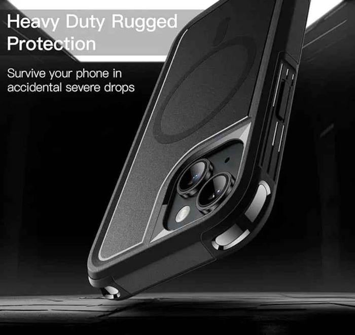 TechPlus iPhone 16 Plus MagSafe case with rugged shockproof design and heavy-duty protection for durability and safety.