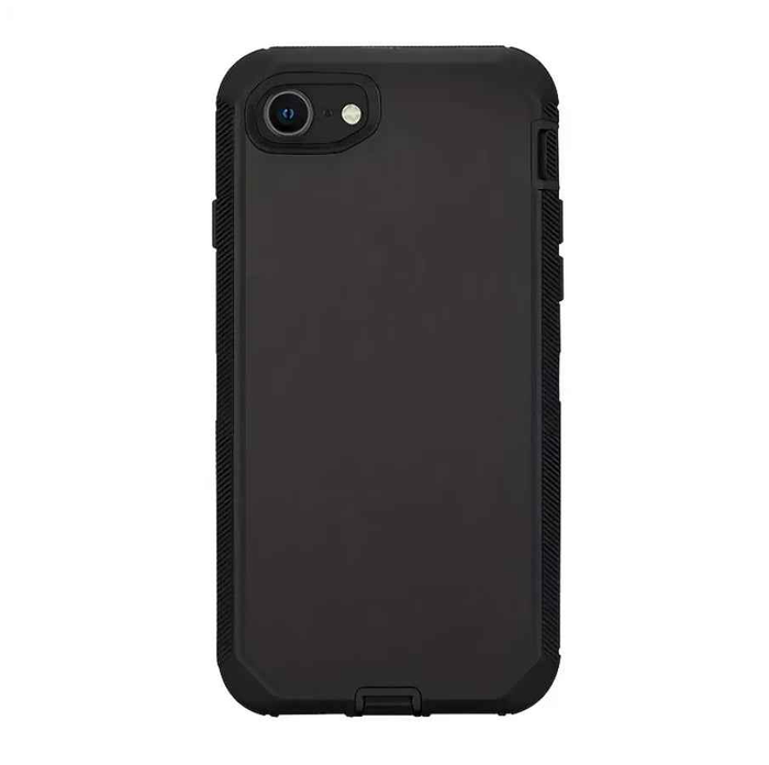 Techplus iPhone 6 triple layer armor hard case showing durable black design with textured surface and reinforced edges.