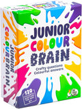 White square box with vibrant paint splatters surrounding bold, colorful text and 120 questions badge for ages 6+.