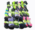 Kids' ankle cushion socks in assorted colors, 60 pairs for ages 2-4, designed for comfort and durability.
