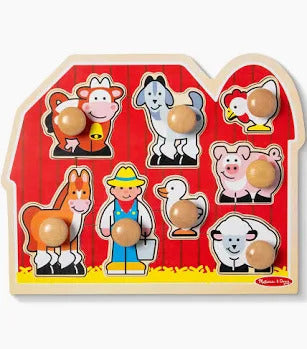 Melissa and Doug Large Farm Jumbo Knob Puzzle