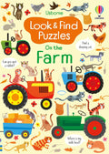 Colorful children's book cover featuring cartoon cats on red, green, and blue tractors in a playful farm scene.