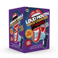 Purple box for Loud Mouth Voice Changer featuring a blue megaphone with a large red mouth-shaped speaker.