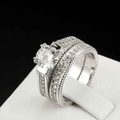 Stylish 3Sixty5 Luxury Infinite Spark Diamond Ring featuring a sleek band with sparkling diamonds and elegant design.