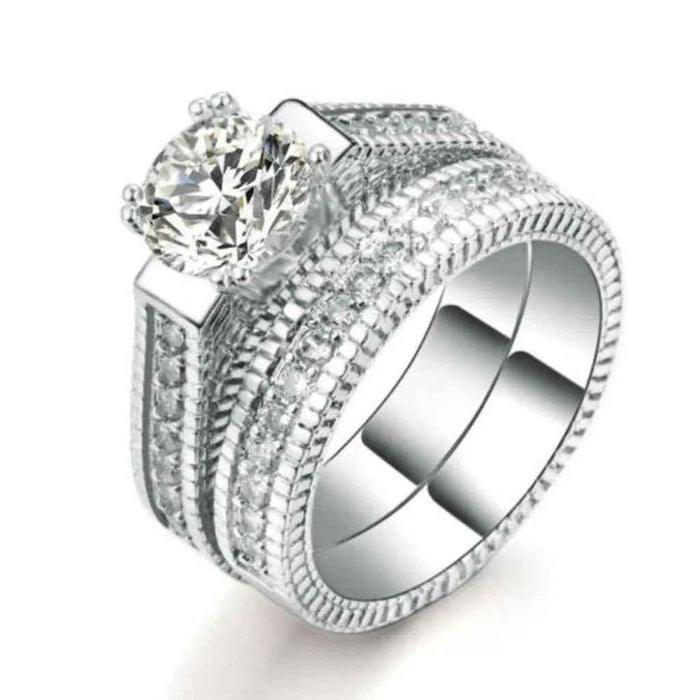 Stylish 3Sixty5 Luxury Infinite Spark Diamond Ring featuring a sleek band and sparkling diamonds for an elegant look