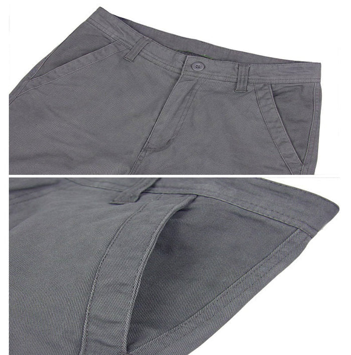 Men's multi-pocket cargo pants in neutral color with multiple utility pockets, casual fit, from dealonline.co.nz.