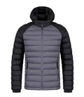 Gray men's Frost-Guard winter jacket by Stylish 3Sixty5 featuring a sleek design and cozy insulation for cold weather.