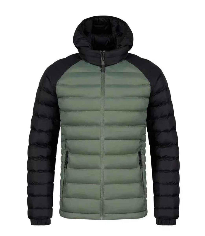 Men's gray Stylish 3Sixty5 Frost-Guard winter jacket with a high collar and insulated design, perfect for cold weather.
