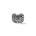 Men's stainless steel "Lucky 7" casting rings by Glitters, featuring a polished finish and bold design.