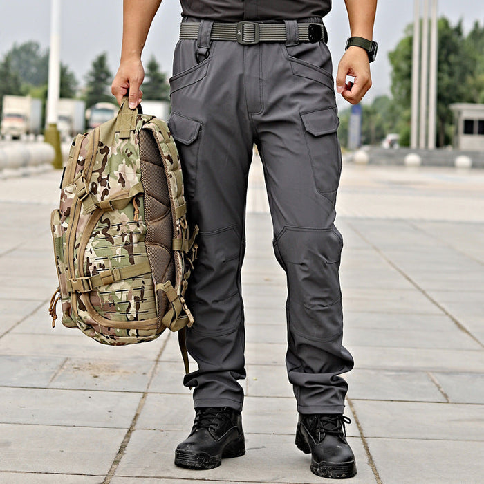 Men's tactical water-resistant ripstop cargo pants from dealonline.co.nz, designed for durability and outdoor activities.