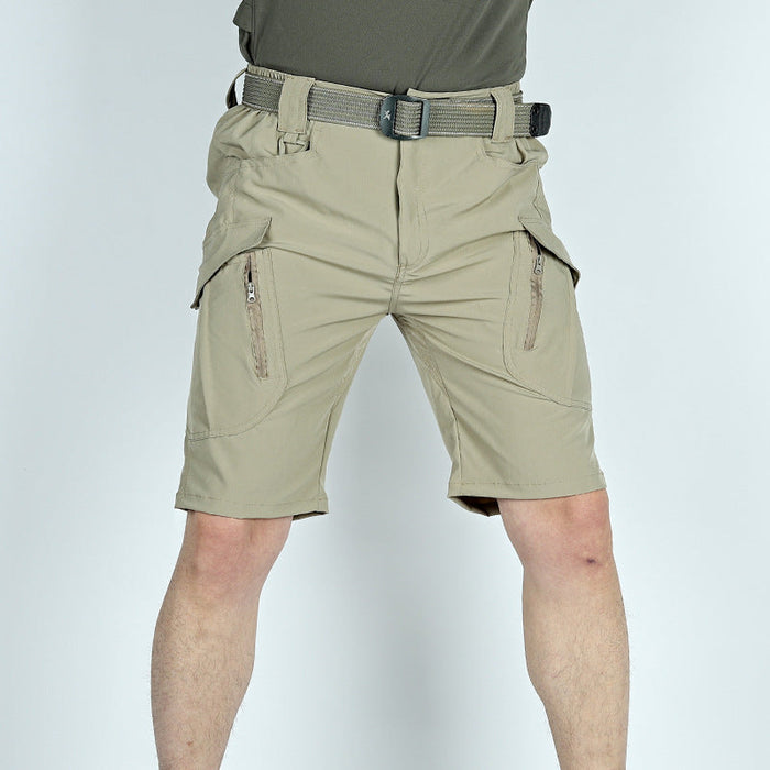 Men's tactical water-resistant cargo pants by dealonline.co.nz, lightweight ripstop fabric, ideal for hiking and outdoor activities.