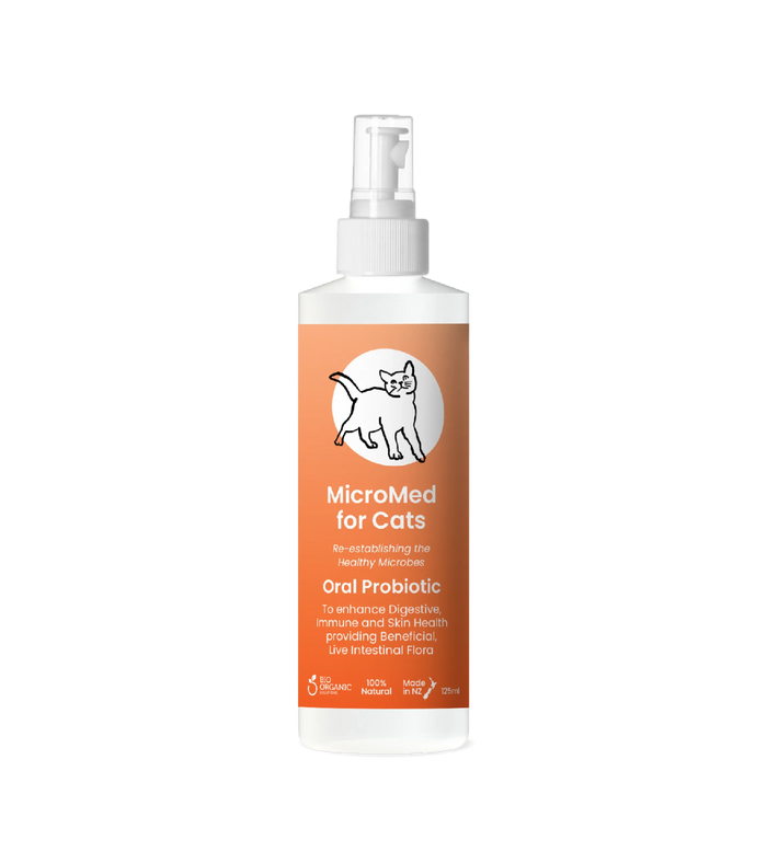 MicroMed for Cats Everyday Care bottle showing the 500ml size, designed for ongoing feline health and daily pet care.