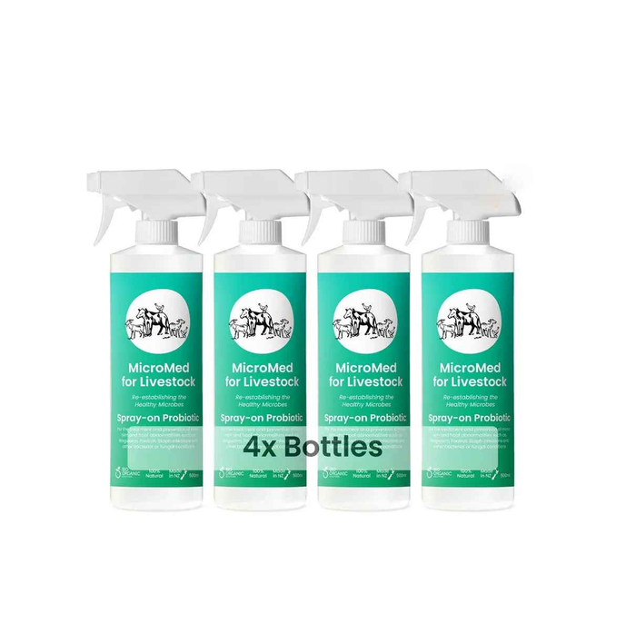MicroMed for Dogs Acute Care bundle with four 500ml bottles, designed for immediate medical care for dogs.