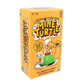 Yellow box with a cartoon turtle having a red button on its back and a stick figure near a mushroom cloud explosion.