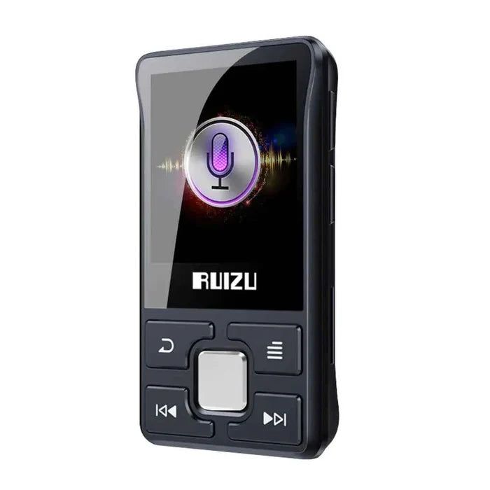 Black Mead's Supply Bluetooth MP3 Player with 1.8" screen, FM radio, E-book, and TF card support for outdoor use.