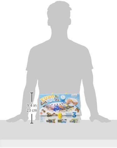 Grey silhouette holding a blue box with Euro coin and bill illustrations and a 9.4 inch height indicator.
