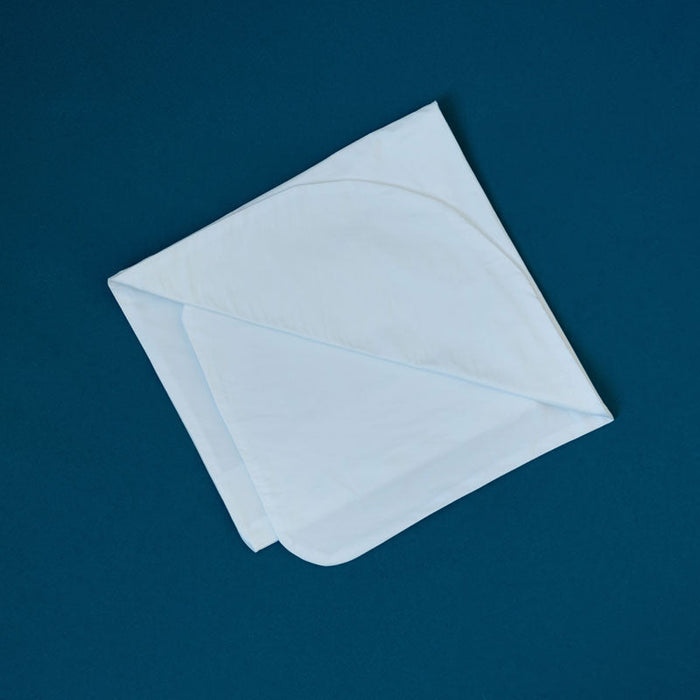 MiteGuard Tri-Pillow Cover showing the packaged pillow cover with a smooth fabric surface and zipper closure.