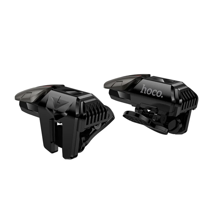Techplus mobile gaming trigger buttons for 4-finger controller, compact and ergonomic for improved gaming on smartphones.