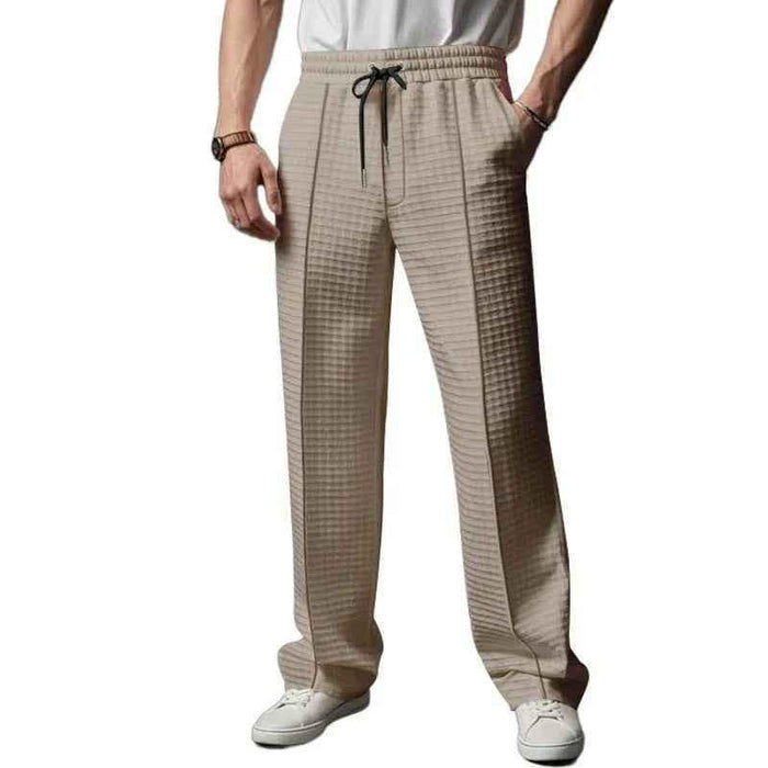 White Momentum Fit joggers by Stylish 3Sixty5, casual pants with a comfortable fit, suitable for business casual attire.