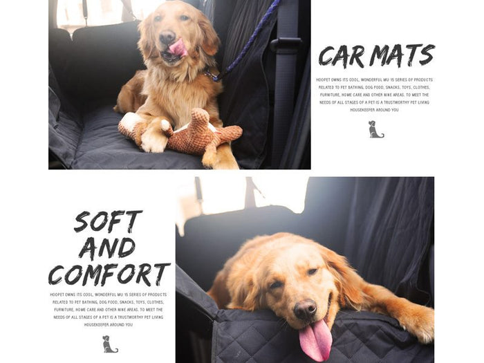 Waterproof pet back seat cover hammock by dealonline.co.nz, non-slip protector mat for car backseat with side flaps.