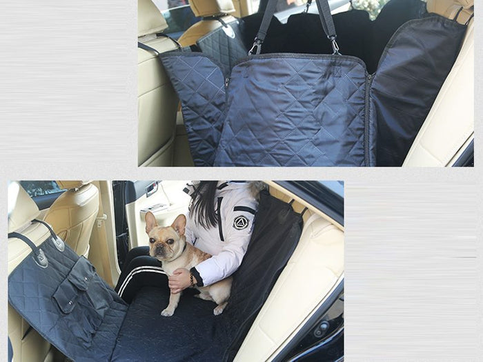 Waterproof pet back car seat cover hammock by dealonline.co.nz, non-slip protector mat for rear seats, durable and easy to clean.