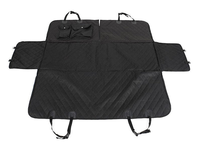 Dealonlinenz waterproof pet back car seat cover hammock with non-slip mat, protects backseat from pet dirt and scratches.