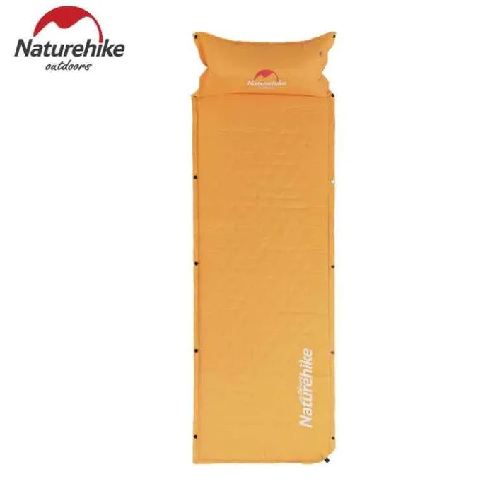 Naturehike NH Wide and Thick Connectable Air Mattress for camping, green inflatable pad measuring 1800x600x25mm.