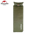 Green Naturehike NH Wide and Thick Connectable Air Mattress for camping, inflatable camping pad 1800x600x25mm, by Mead's Supply.