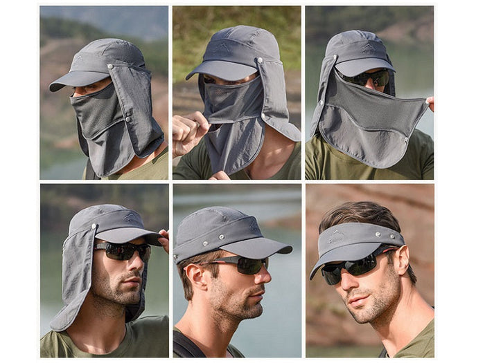 Dealonlinenz navy wide brim sun hat for outdoor fishing and hiking, offers UV protection and casual bucket hat style.