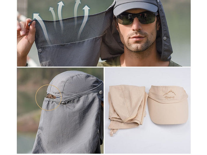 Dealonlinenz navy wide brim bucket hat with UV protection, outdoor fishing and hiking cap, lightweight and sun-shielding