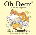 Yellow lift-the-flap book cover with a child in overalls surrounded by illustrated farm animals like a horse and cow.