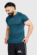 Fuaark Nz Orion Blue Dash T-shirt, casual men's T-shirt with blue dash design, comfortable fit for active lifestyles.
