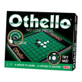 Black Othello box featuring a green board with built-in rotatable black and white discs and a circular Try Me window.