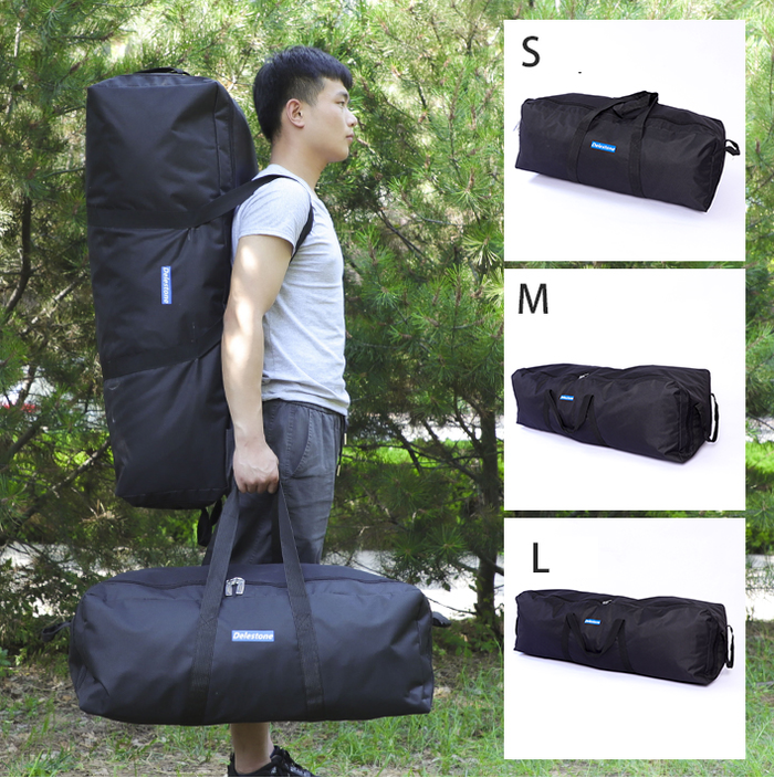 ECOTREK outdoor waterproof storage camping bag with large capacity for travel and camping, shown in a compact, durable design.