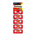 Panasonic LR41 / 192 watch batteries in a 10-pack, small round batteries suitable for watches and small electronic devices.