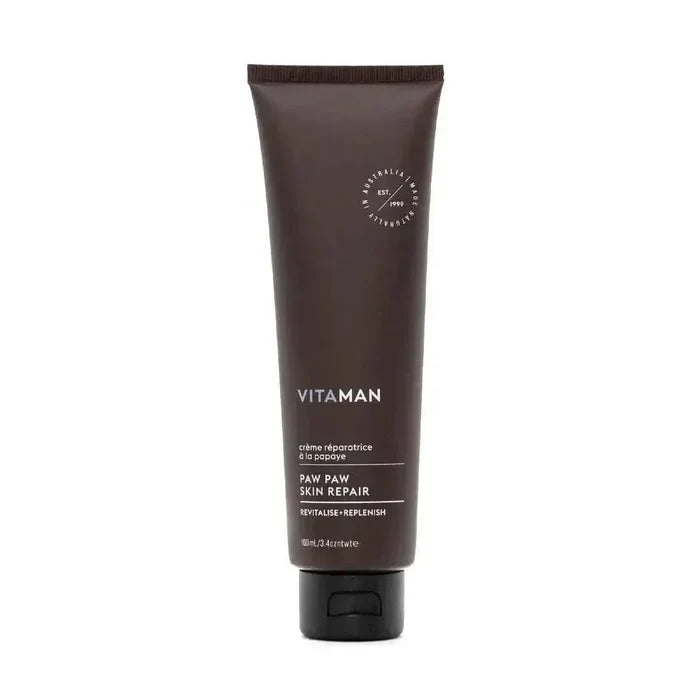 VITAMAN Australia Paw Paw Skin Repair Creme 100ml for soothing and repairing body skin with natural paw paw extract.