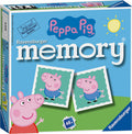 Blue Ravensburger box featuring Peppa Pig and matching cards of George Pig under a yellow sun. Includes 48 cards.