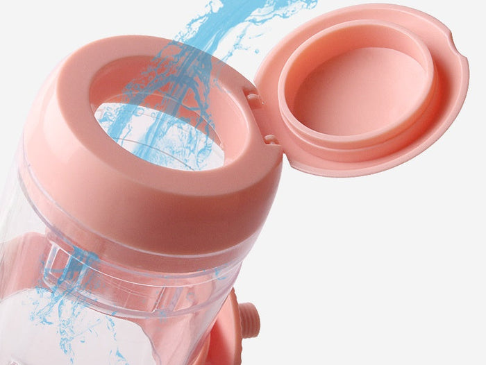 Dealonline.nz 500ml pet water bottle feeder with clear plastic body and spout for easy drinking by pets