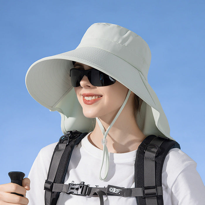 Pink wide brim sun hat with UV protection, outdoor fishing and hiking bucket cap from dealonline.co.nz.