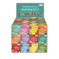 Green display box holding small colorful boxes with cartoon animal illustrations like pandas, giraffes, and monkeys.