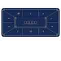 DealOnline.co.nz Texas Hold'em poker table mat for 10 players, 180cm x 90cm anti-slip rubber gaming surface.