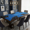 Texas Hold'em poker table mat for 10 players, 180cm by 90cm, anti-slip rubber surface, by dealonline.co.nz