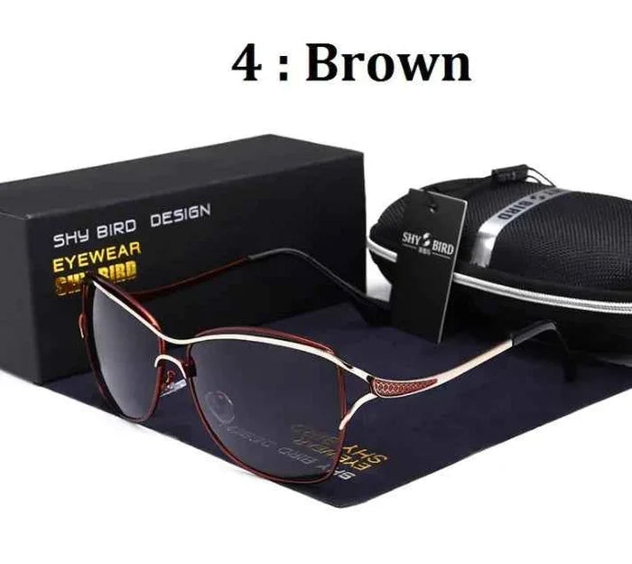 Gold polarized women's sunglasses by Mead's Supply & Equipment Outfitters, stylish and protective eyewear for women.