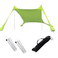 ECOTREK portable beach canopy sun shade awning with lightweight fabric and adjustable poles for outdoor protection.